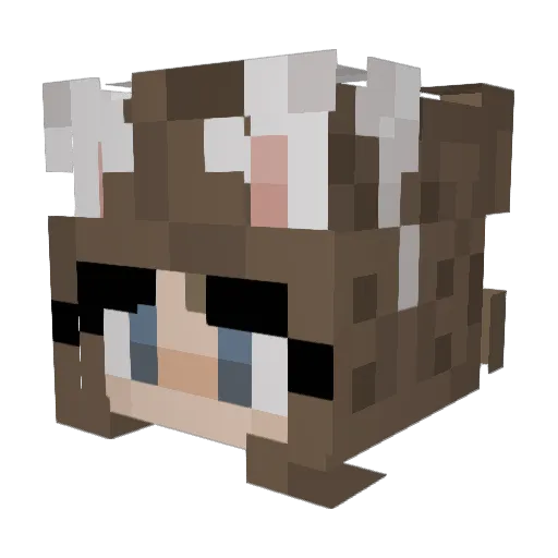 lynka_ Minecraft avatar head, 3D render