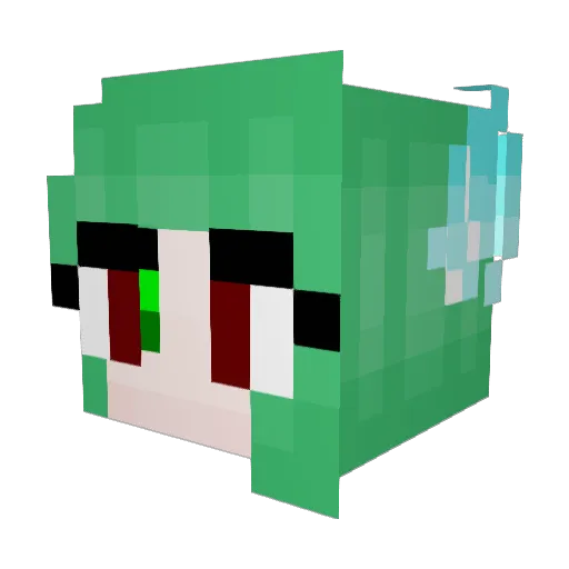lynnduhh Minecraft avatar head, 3D render