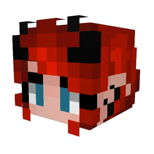 lynnlovely Minecraft avatar head, 3D render