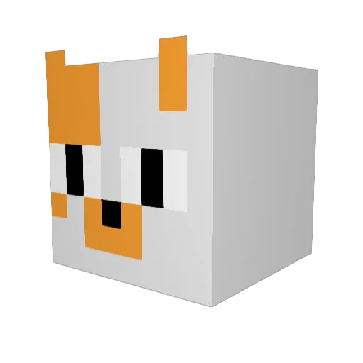 lynnspike Minecraft avatar head, 3D render