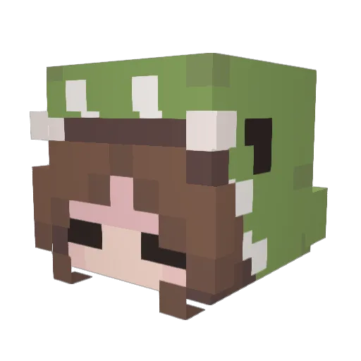 lynntang0 Minecraft avatar head, 3D render