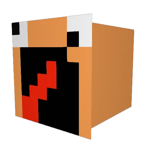 lynx1111 Minecraft avatar head, 3D render