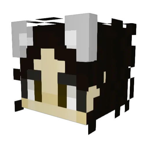 lynxalon Minecraft avatar head, 3D render