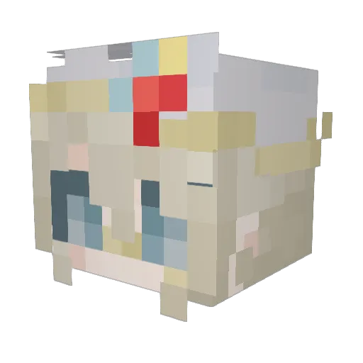 lynxbyte Minecraft avatar head, 3D render