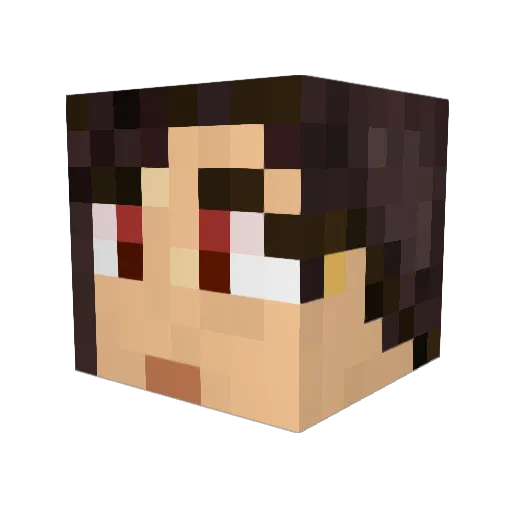 lynxcool Minecraft avatar head, 3D render