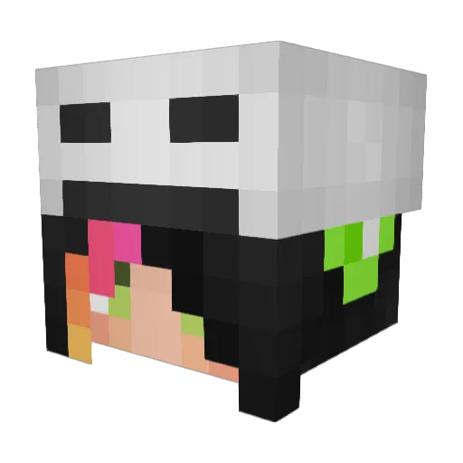 lynxxx Minecraft avatar head, 3D render