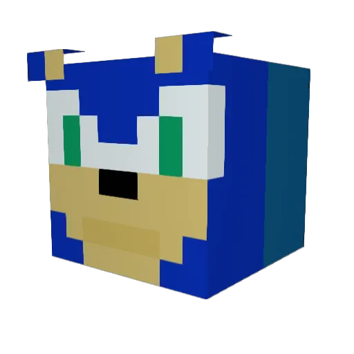 lyocum Minecraft avatar head, 3D render