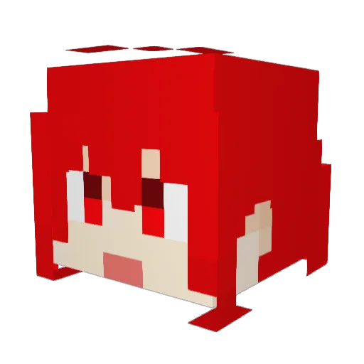 lyphix Minecraft avatar head, 3D render