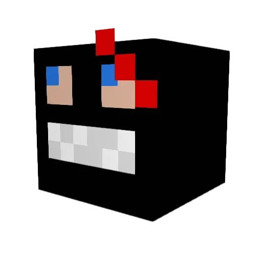 lypton_ Minecraft avatar head, 3D render
