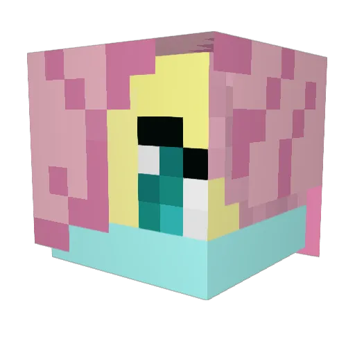 lyra___ Minecraft avatar head, 3D render