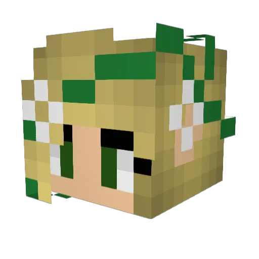 lyric1234 Minecraft avatar head, 3D render