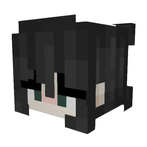 lyriccccccc Minecraft avatar head, 3D render