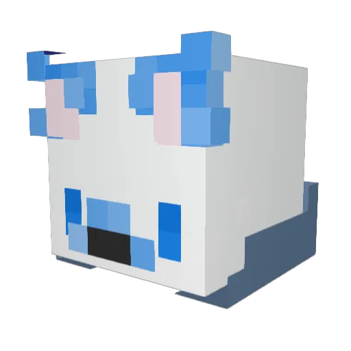 lyricfox Minecraft avatar head, 3D render