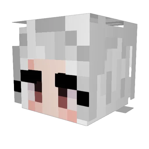 lyriza Minecraft avatar head, 3D render