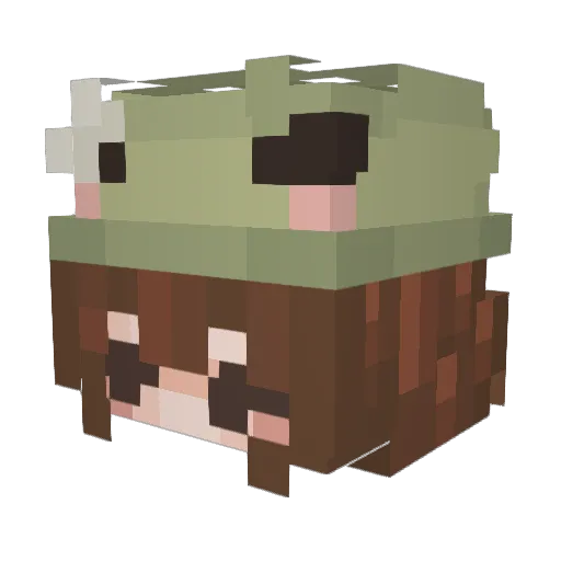 lyronjenkins Minecraft avatar head, 3D render