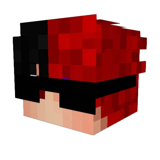 lyroq Minecraft avatar head, 3D render