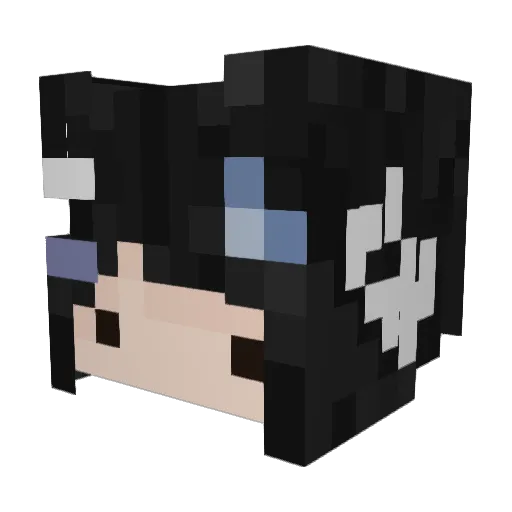 lyrvr Minecraft avatar head, 3D render