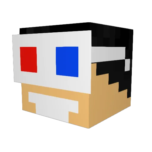 lysander89 Minecraft avatar head, 3D render