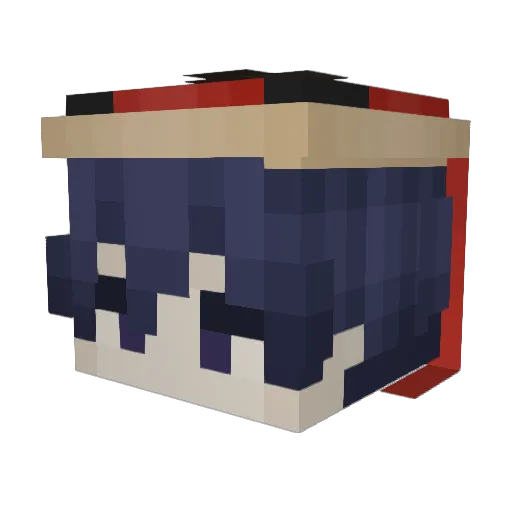 lysloryn Minecraft avatar head, 3D render