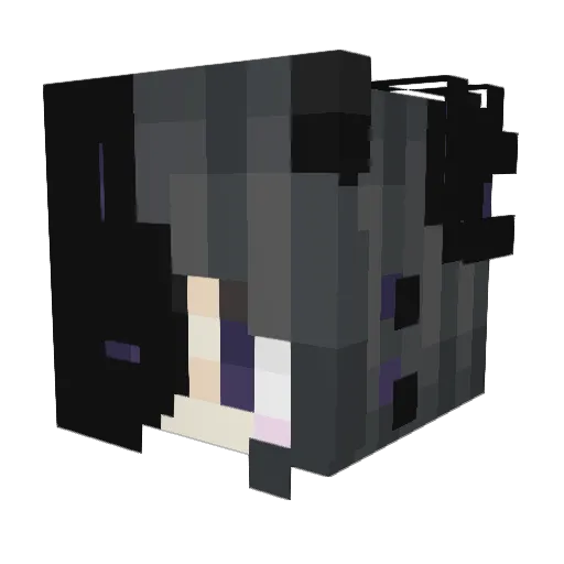lyssaLegend Minecraft avatar head, 3D render