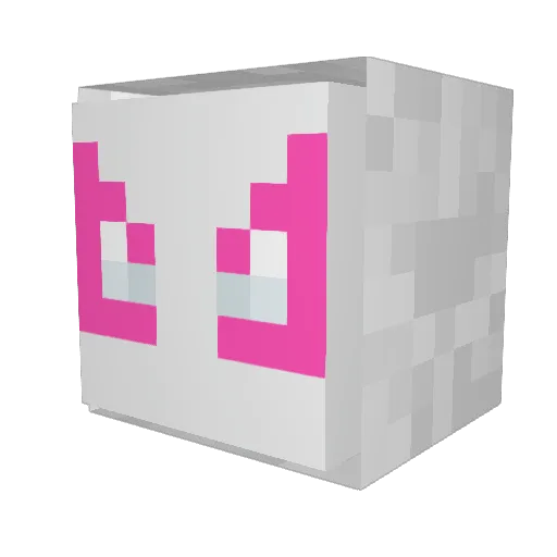 lyssabae Minecraft avatar head, 3D render