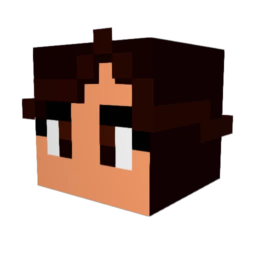 lyssay Minecraft avatar head, 3D render