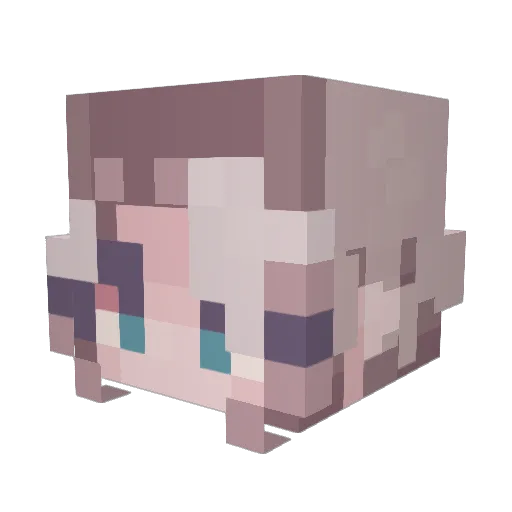 lyssjk Minecraft avatar head, 3D render