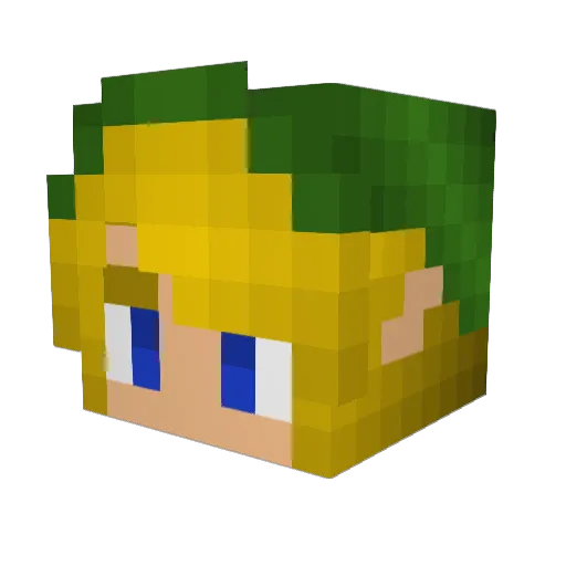 lyssta1 Minecraft avatar head, 3D render