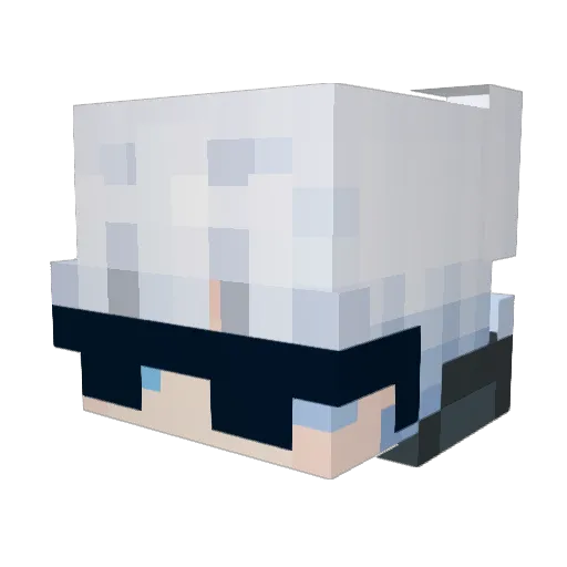 lyubchoo Minecraft avatar head, 3D render