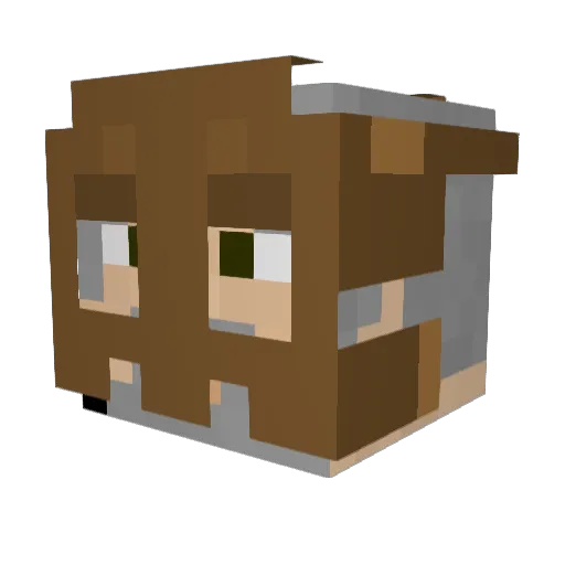 lyuk321 Minecraft avatar head, 3D render