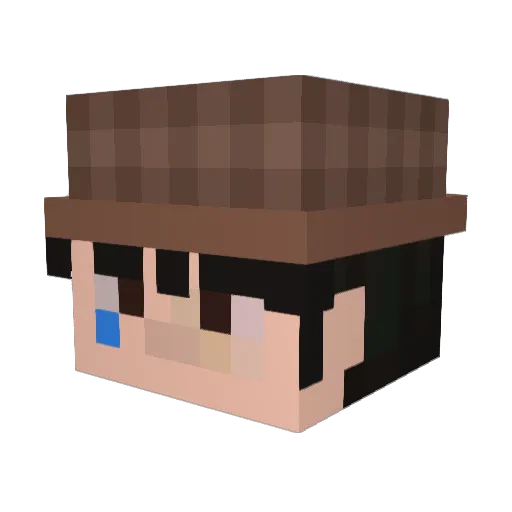 lywvn Minecraft avatar head, 3D render