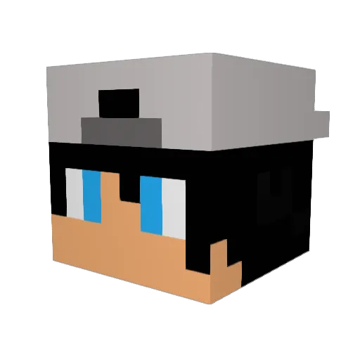 lyyin Minecraft avatar head, 3D render