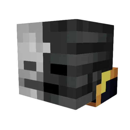 lzasam Minecraft avatar head, 3D render