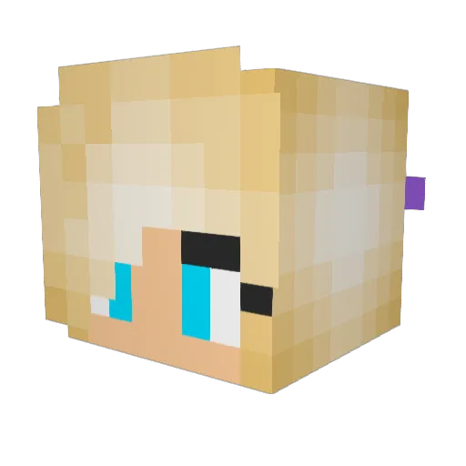 lzbear Minecraft avatar head, 3D render