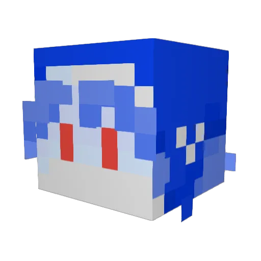 lzcrystal Minecraft avatar head, 3D render