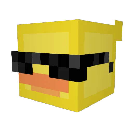 m00dyqq Minecraft avatar head, 3D render
