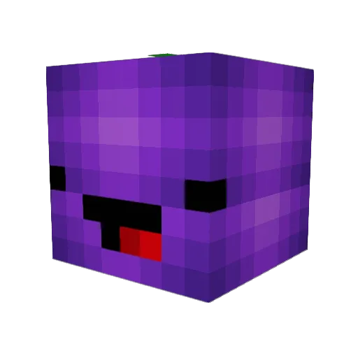 m00n_ Minecraft avatar head, 3D render