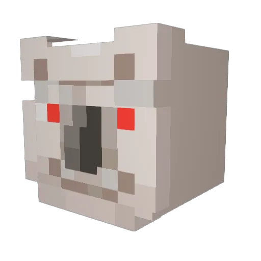 m00nstruck Minecraft avatar head, 3D render