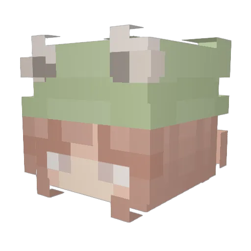 m00sty Minecraft avatar head, 3D render