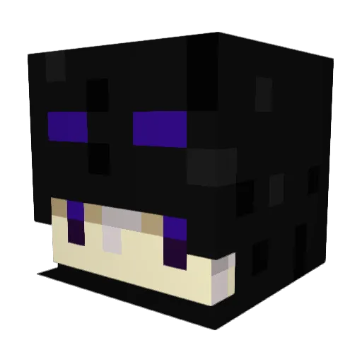 m00u00 Minecraft avatar head, 3D render