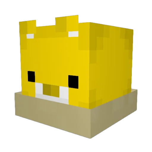 m0Oin Minecraft avatar head, 3D render