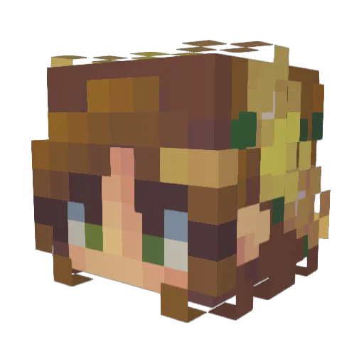 m0ch1p4ncakes Minecraft avatar head, 3D render
