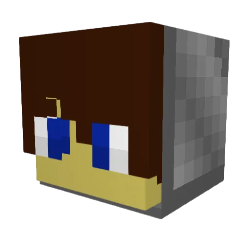 m0en90 Minecraft avatar head, 3D render