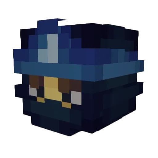 m0imoi Minecraft avatar head, 3D render