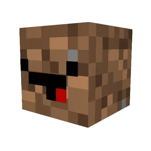 m0jal Minecraft avatar head, 3D render