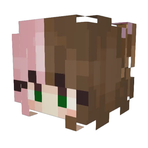 m0jomania Minecraft avatar head, 3D render