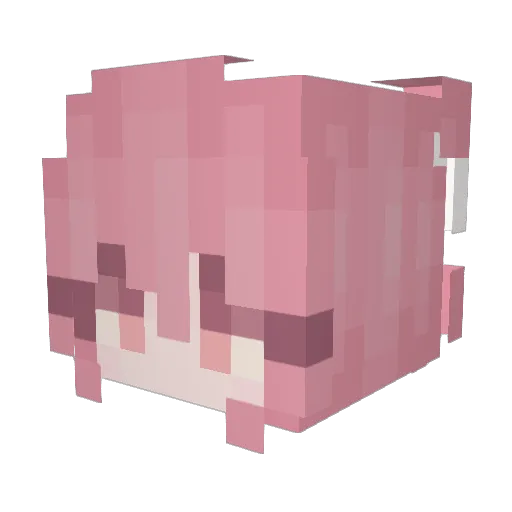 m0mmyelsa Minecraft avatar head, 3D render