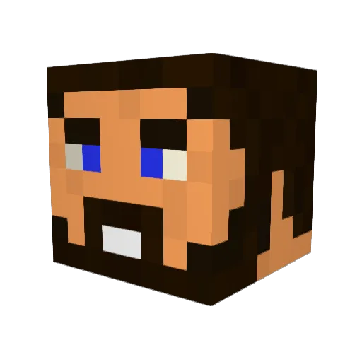 m0naZtrell Minecraft avatar head, 3D render