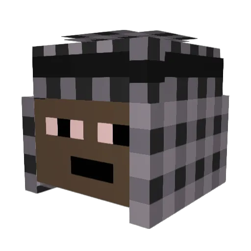 m0neylow Minecraft avatar head, 3D render