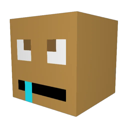 m0nk3y_mans Minecraft avatar head, 3D render